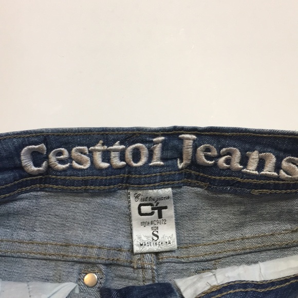 Distressed Denim Skirt - Picture 3 of 4